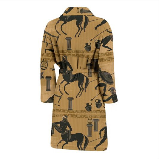 Ancient Greek Statue Print Design LKS304 Men Bathrobe