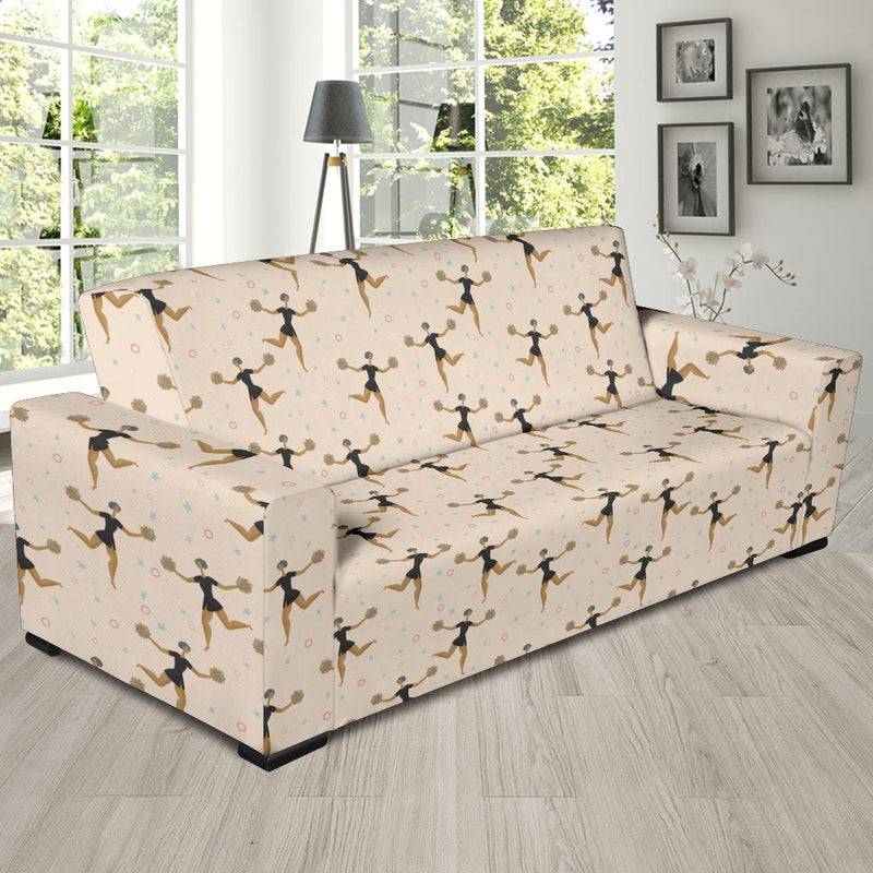 Cheerleader Pattern Print Design 03 Sofa Slipcover