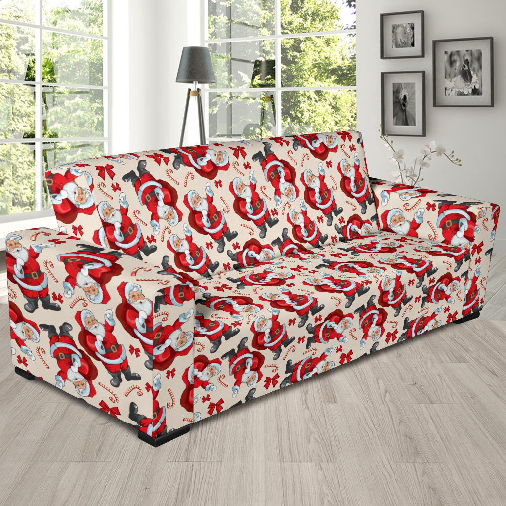 Santa Christmas Themed Print Design LKS302 Sofa Slipcover