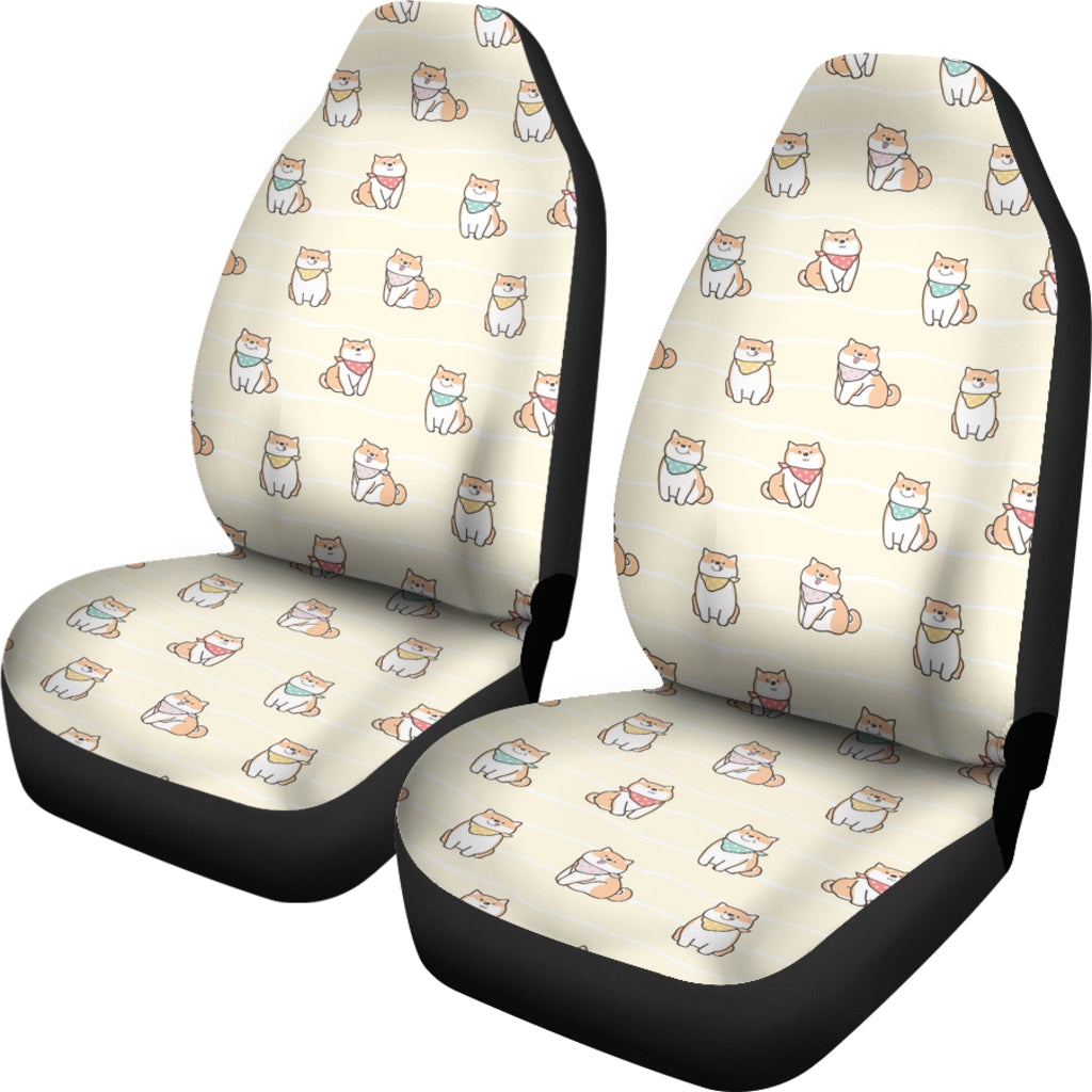 Shiba Inu Print Design LKS306 Car Seat Covers