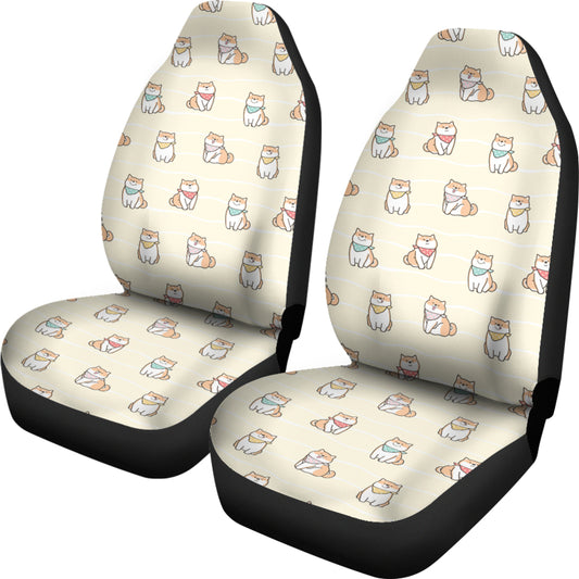 Shiba Inu Print Design LKS306 Car Seat Covers