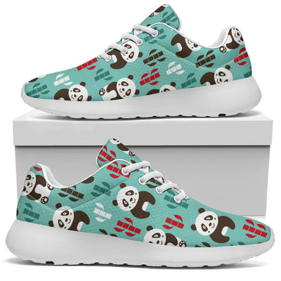 Panda Bear Cute Themed Print Athletic Shoes