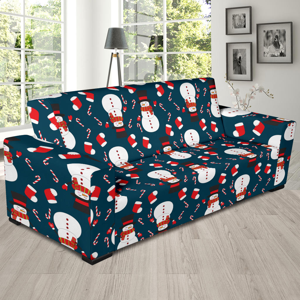 Snowman Print Design LKS301 Sofa Slipcover