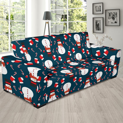 Snowman Print Design LKS301 Sofa Slipcover