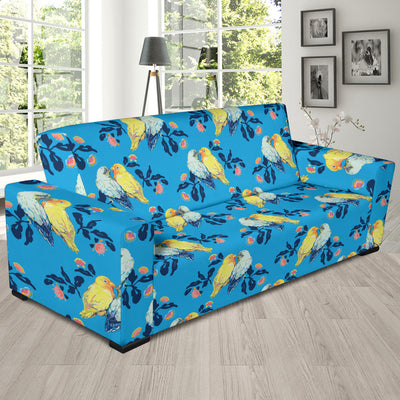 Lovebird Pattern Print Design 03 Sofa Slipcover