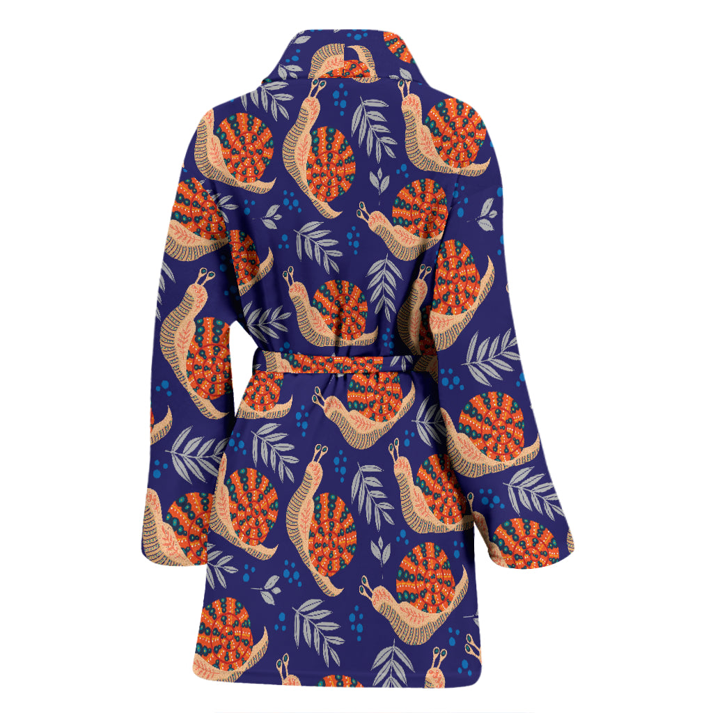 Snail Print Design LKS401 Women Bathrobe