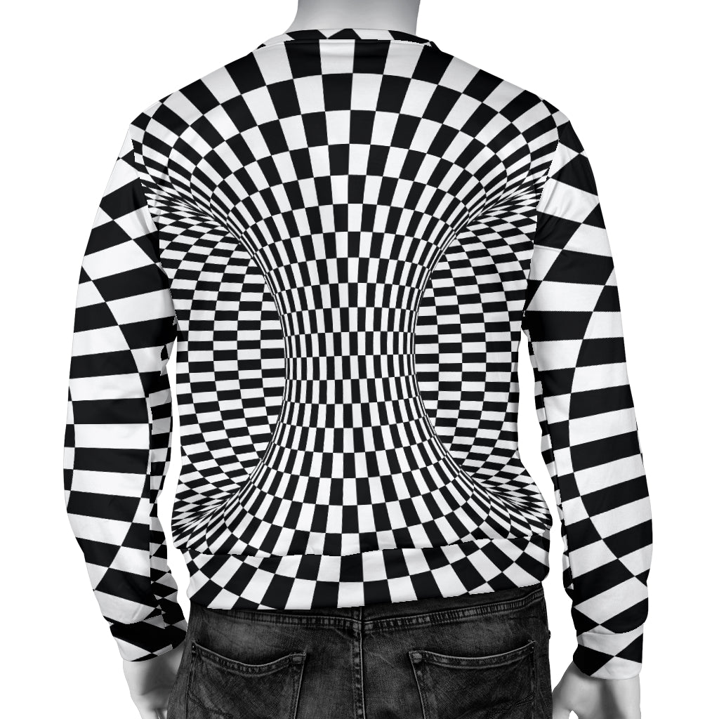 Optical illusion Projection Torus Men Long Sleeve Sweatshirt
