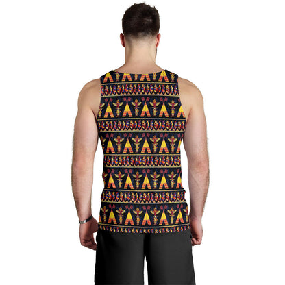 Totem Pole Design Men Tank Top