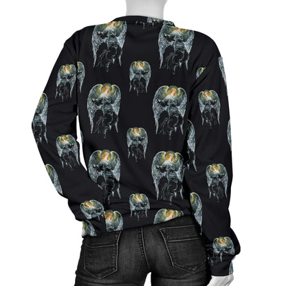 Angel with Wings Cute Design Print Women Long Sleeve Sweatshirt