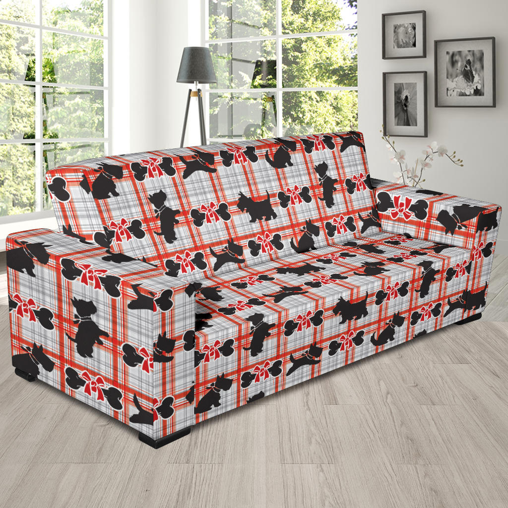 Scottish Terriers Print Design LKS3014 Sofa Slipcover
