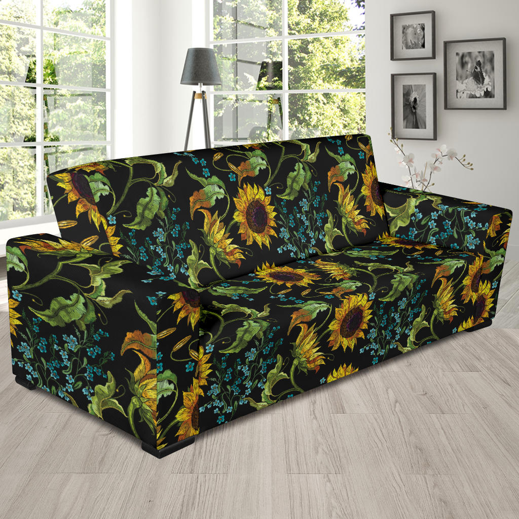 Sunflower Print Design LKS308 Sofa Slipcover