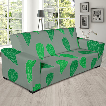 Lettuce Pattern Print Design 02 Sofa Slipcover