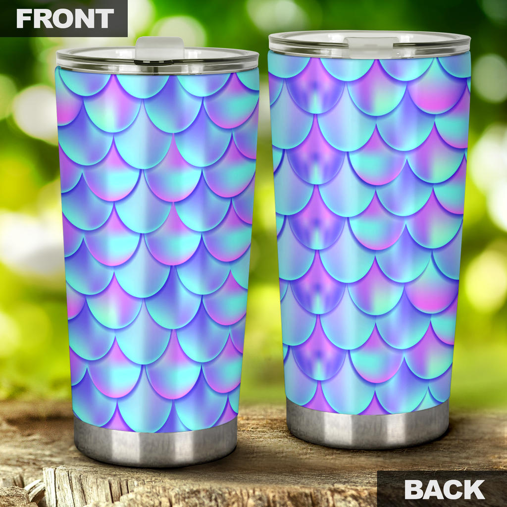 Mermaid Tail Design Print Pattern Tumbler