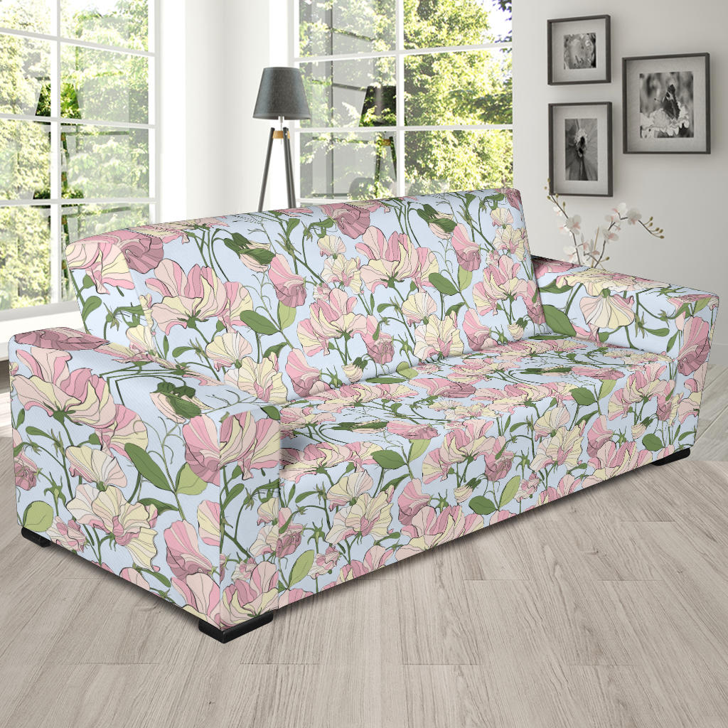 Sweet Pea Print Design LKS304 Sofa Slipcover