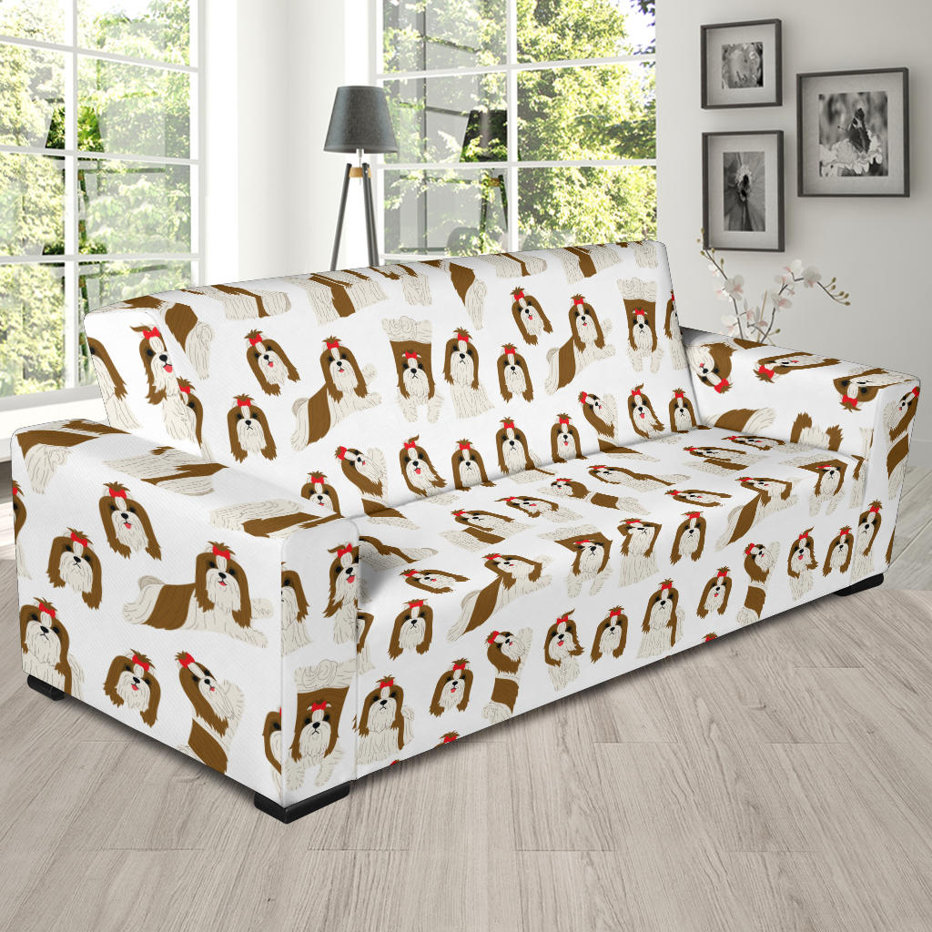 Shih Tzu Print Design LKS302 Sofa Slipcover