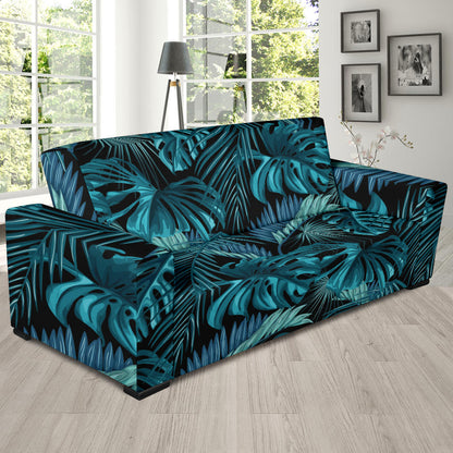 Palm Leaf Pattern Print Design A03 Sofa Slipcover