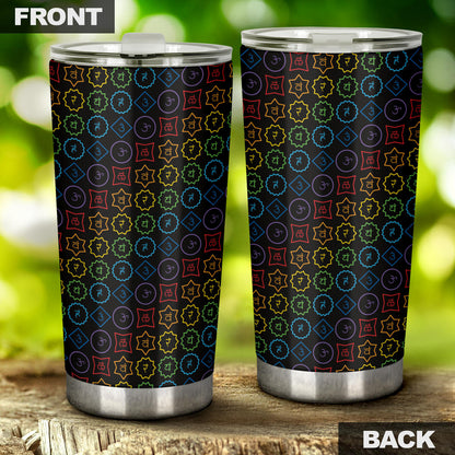 Chakra Colorful Symbol Pattern Tumbler