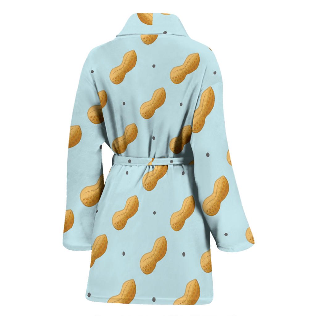 Peanut Pattern Print Design A03 Women Bathrobe
