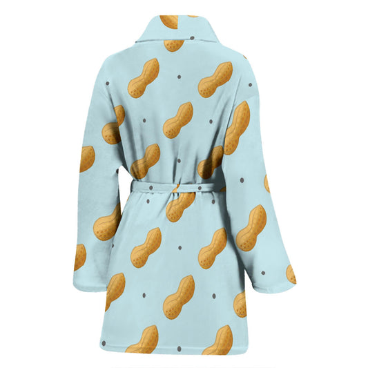Peanut Pattern Print Design A03 Women Bathrobe