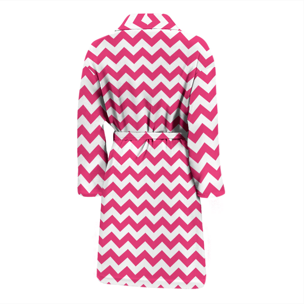 Chevron Print Design LKS402 Men Bathrobe