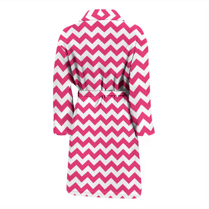 Chevron Print Design LKS402 Men Bathrobe