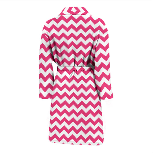 Chevron Print Design LKS402 Men Bathrobe