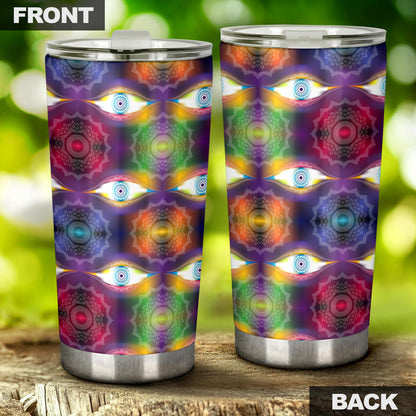 Chakra Eye Print Pattern Tumbler