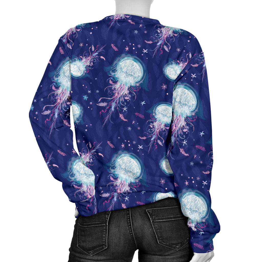 Jellyfish Cute Design Women Long Sleeve Sweatshirt
