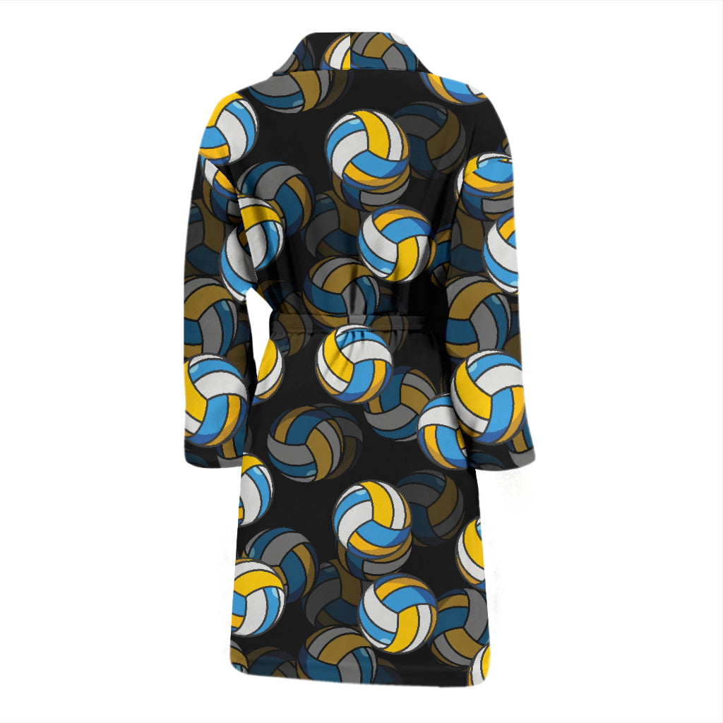 Volleyball Print Design LKS302 Men Bathrobe