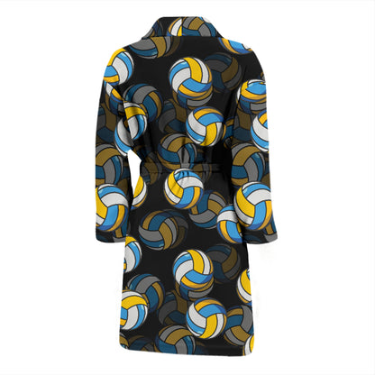 Volleyball Print Design LKS302 Men Bathrobe