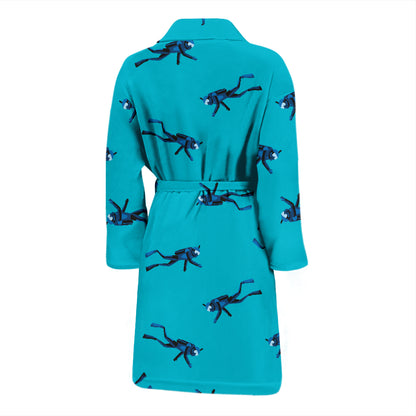 Scuba Driver Print Design LKS304 Men Bathrobe
