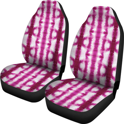 Tie Dye Dark Pink Print Design LKS303 Car Seat Covers