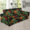 Pumpkin Pattern Print Design A02 Sofa Slipcover