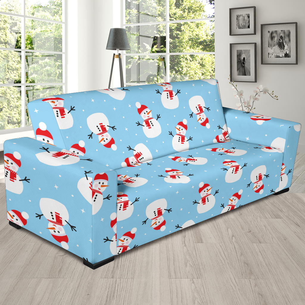 Snowman Print Design LKS305 Sofa Slipcover