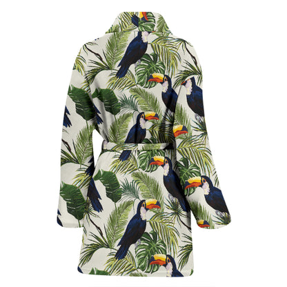 Toucan Print Design LKS308 Women Bathrobe