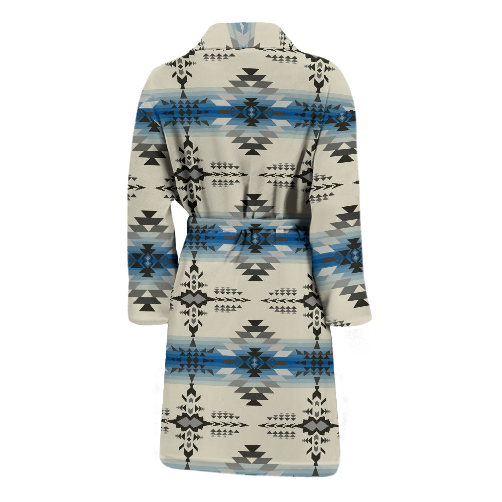 Southwest Pattern Print Design LKS304 Men Bathrobe