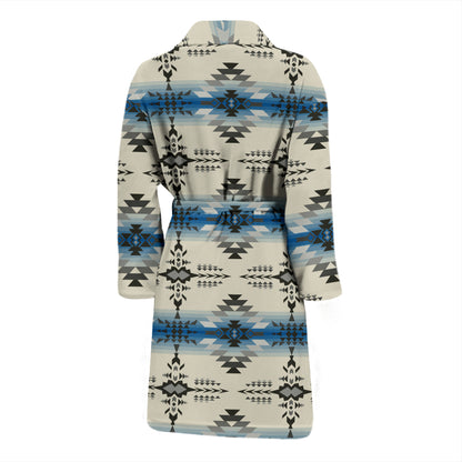 Southwest Pattern Print Design LKS304 Men Bathrobe
