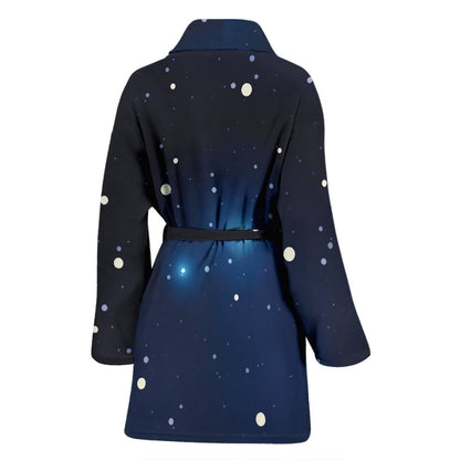 Night sky Pattern Print Design A02 Women Bathrobe