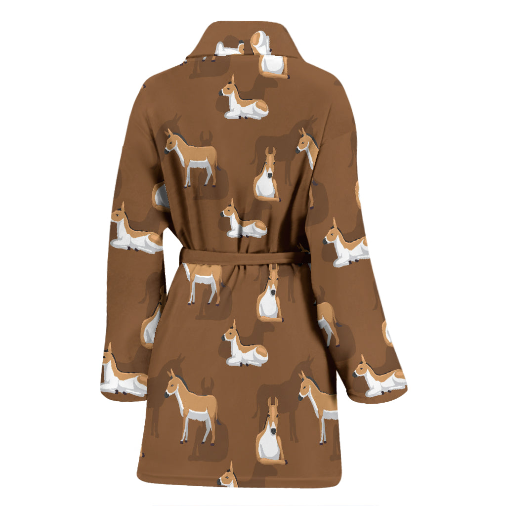 Donkey Print Design LKS401 Women Bathrobe