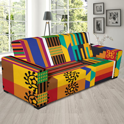 Kente Pattern Print Design 03 Sofa Slipcover