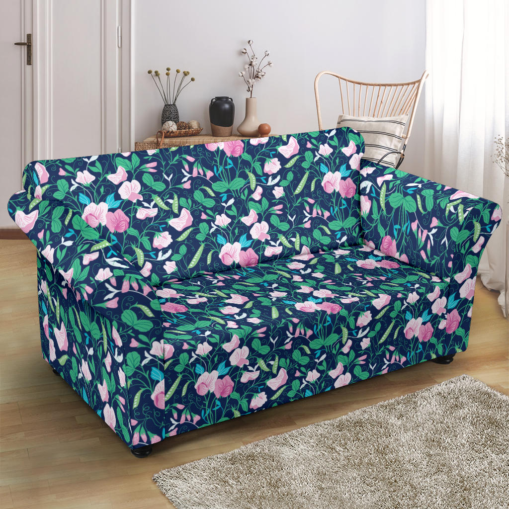Sweet Pea Print Design LKS303 Loveseat Couch Slipcover