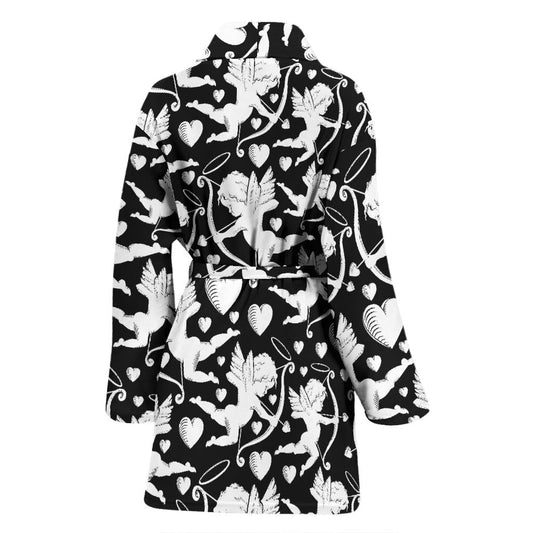 Cupid Pattern Print Design 04 Women Bathrobe