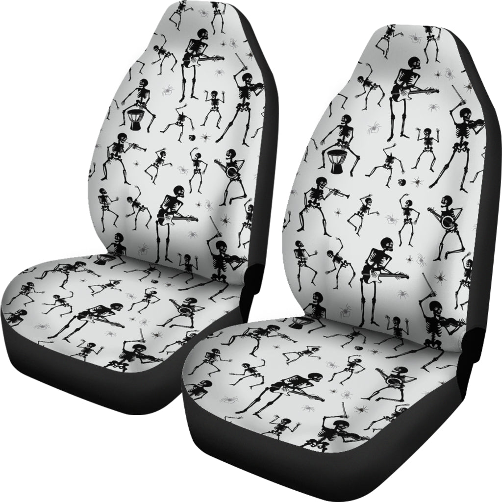 Skeleton Music Player Print Design LKS303 Car Seat Covers