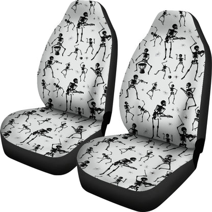 Skeleton Music Player Print Design LKS303 Car Seat Covers