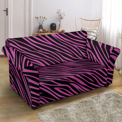 Zebra Pink Print Design LKS304 Loveseat Couch Slipcover
