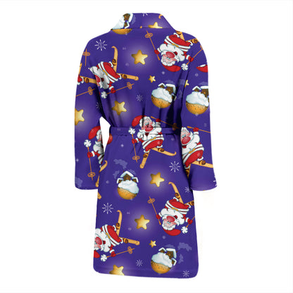 Ski Print Design LKS308 Men Bathrobe