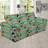 Dachshund Pattern Print Design 05 Sofa Slipcover