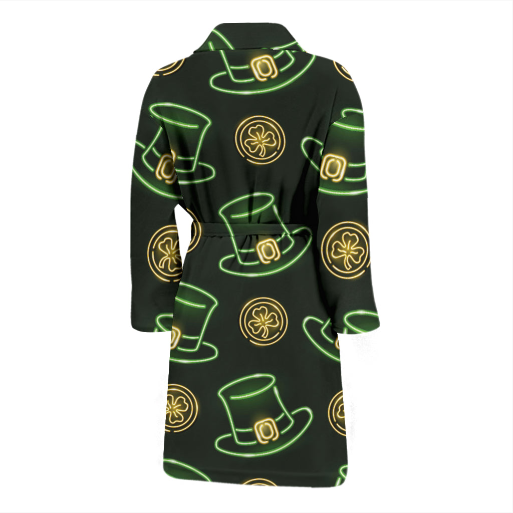 St Patricks Day Print Design LKS308 Men Bathrobe
