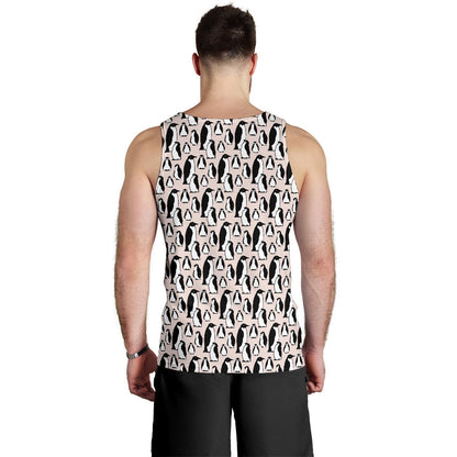 Penguin Themed Men Tank Top