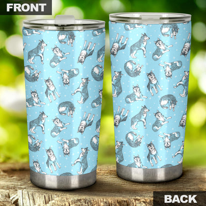 Wolf Design Print Pattern Tumbler